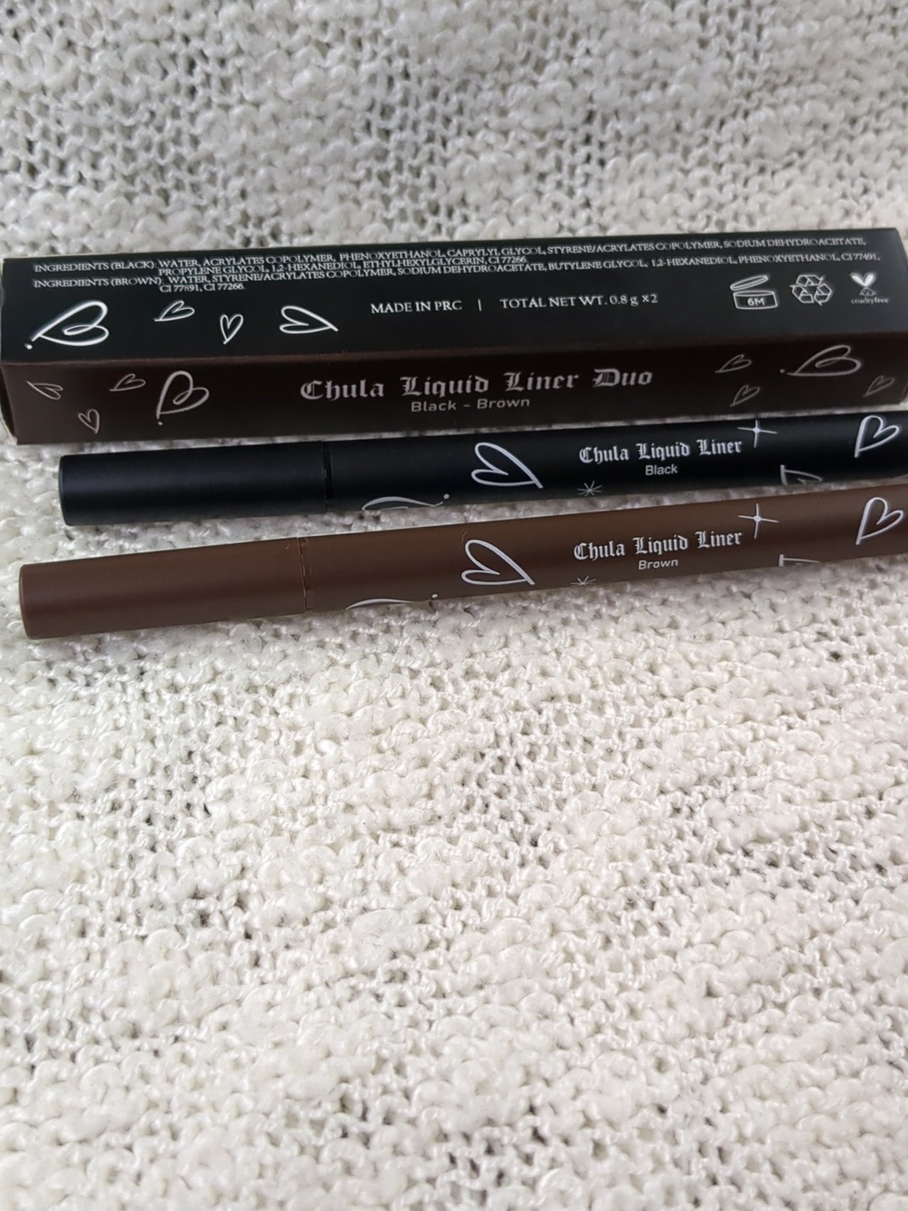 Chula Beauty Chula Liquid Liner Duo (Black/Brown), 2x 0.8g/0.028oz - Picture 7 of 9